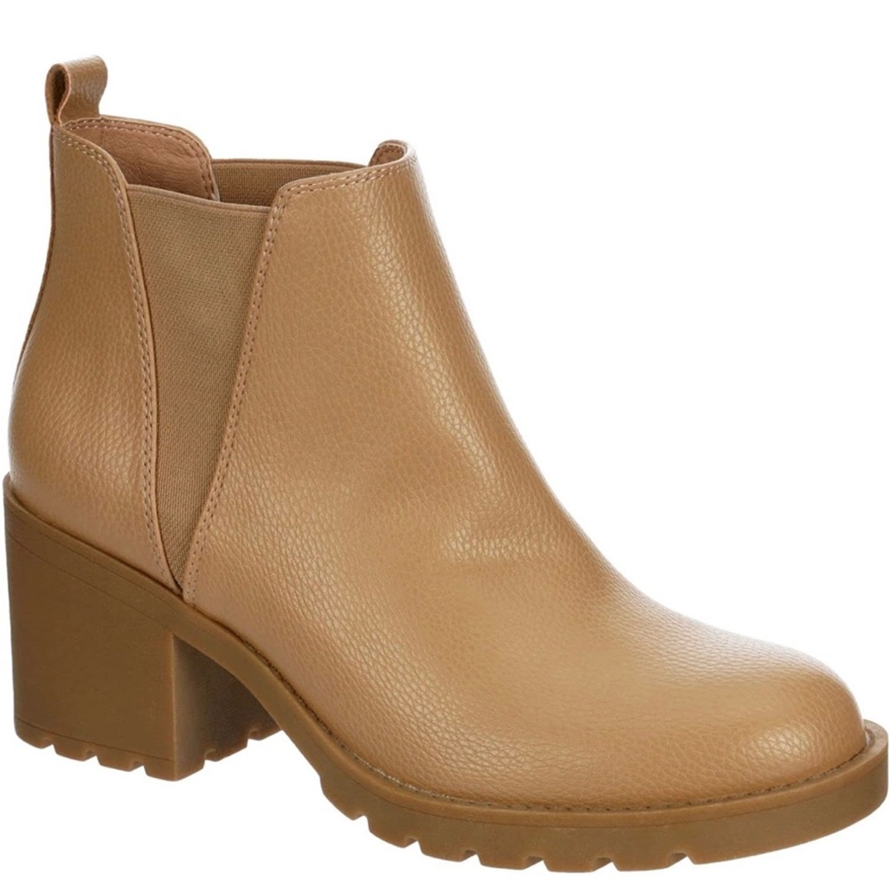XAPPEAL Laura - Women's Block Heel Slip-On Chelsea Boot with Lug Sole